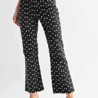 Polka Dot Tonal Crop- Just Black Denim-JBD Denim-K. Ellis Boutique