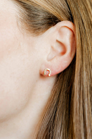 Horseshoe Screwback Earrings-Earrings-K. Ellis Boutique