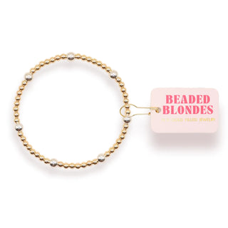 Olive Bracelet in Gold with Silver-Bracelet-K. Ellis Boutique