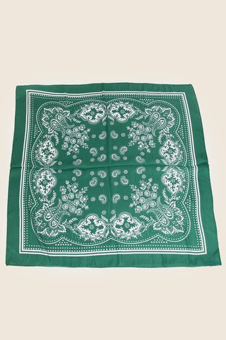 Light Paisley Design Square Bandana Scarf: MI-K. Ellis Boutique