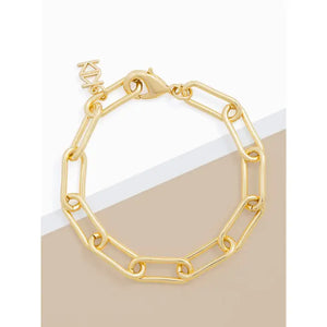 Small Paperclip Chain Bracelet - Gold-K. Ellis Boutique