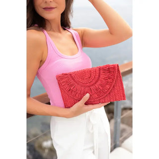Sarah Clutch- Red-K. Ellis Boutique