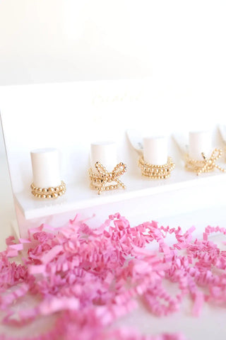 Gold Bow Ring: 5/6