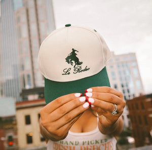 Le Rodeo W Horse - Green Vintage Hat-K. Ellis Boutique