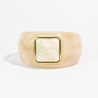 Lucky Girl Cream Bangle-Bracelet-K. Ellis Boutique