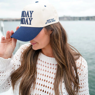 Sunday Funday- Navy Trucker Hat-Hats-K. Ellis Boutique