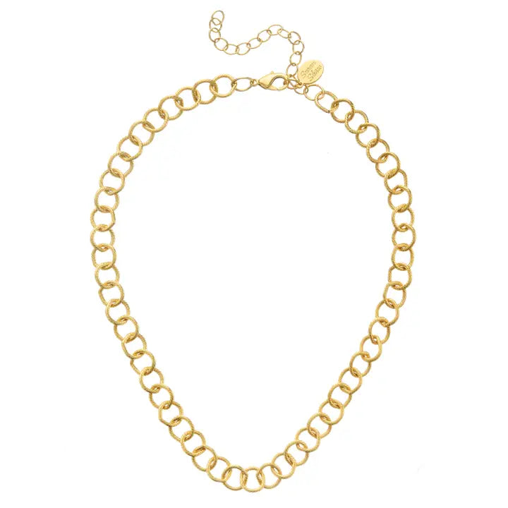 Susan Shaw Gold Ralph Loop Chain Necklace-K. Ellis Boutique