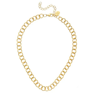 Susan Shaw Gold Ralph Loop Chain Necklace-K. Ellis Boutique