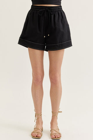 Black Summertime Shorts- Black-Shorts & SKirts-K. Ellis Boutique