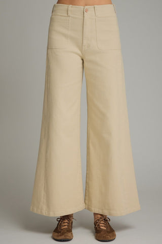 Everyday Wide Leg Pant- Cream-Other Denim-K. Ellis Boutique