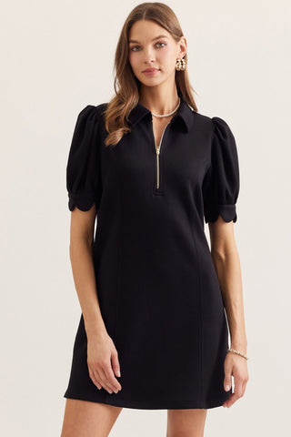 Blayke Scallop Dress-Mini Dress-K. Ellis Boutique