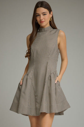 Harlow Check Dress-Mini Dress-K. Ellis Boutique