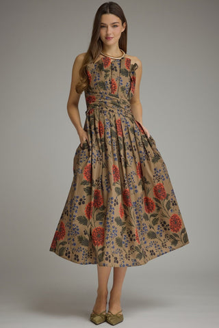 Autumn Garden Midi Dress-Midi/Maxi Dress-K. Ellis Boutique