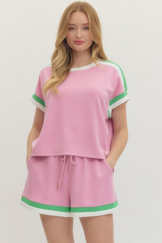 The Campbell Set- Pink & Green-K. Ellis Boutique