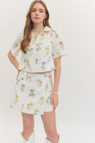 Spring Blooms Top-Short Sleeve Top-K. Ellis Boutique