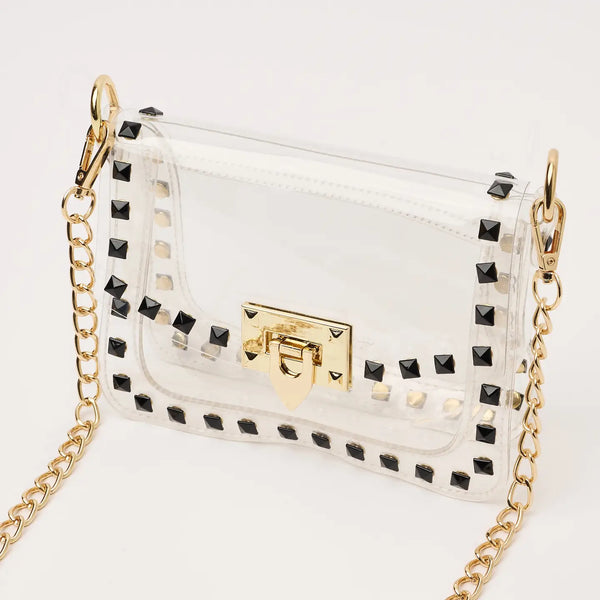 The Jackie in Black- Clearly Handbags-K. Ellis Boutique