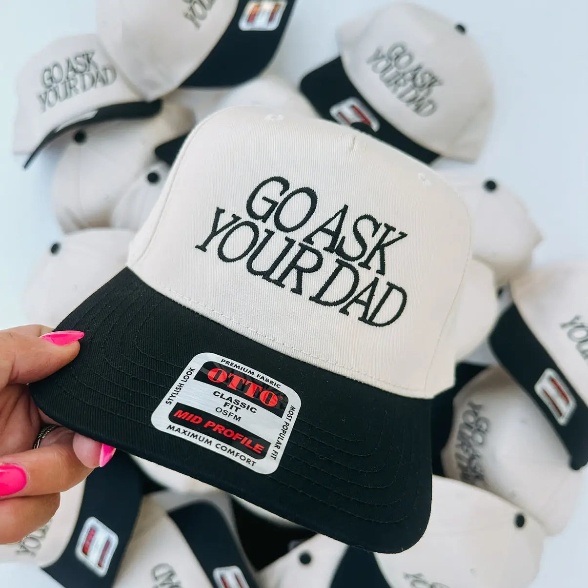 Go Ask Your Dad Trucker- Black-K. Ellis Boutique