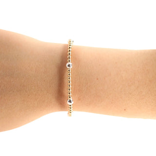 Olive Bracelet in Gold with Silver-Bracelet-K. Ellis Boutique