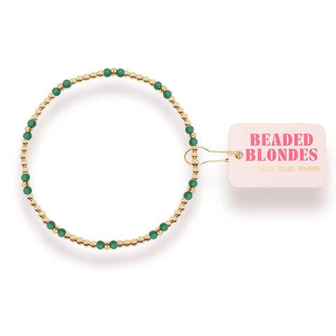 Beaded Blondes- Kelly Green Hazel Bracelet-K. Ellis Boutique