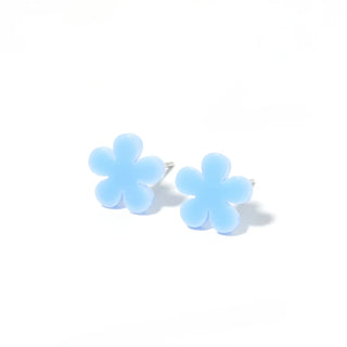 Jenna Flower Earrings - Cornflower Blue-Earrings-K. Ellis Boutique