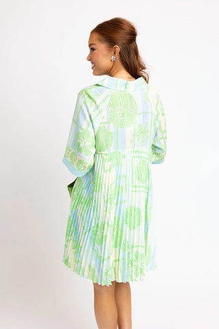Karlie Sea Shell Stripe Dress-Mini Dress-K. Ellis Boutique