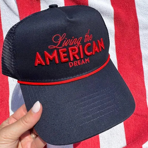 Living the American Dream Hat- Navy