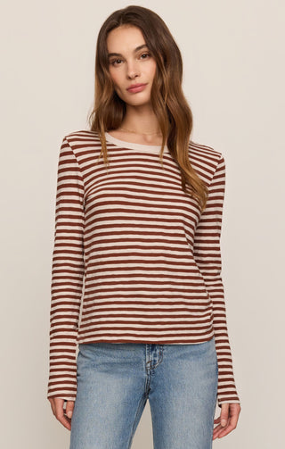 Z Supply Stripe Slub Tee-Long Sleeve Top-K. Ellis Boutique