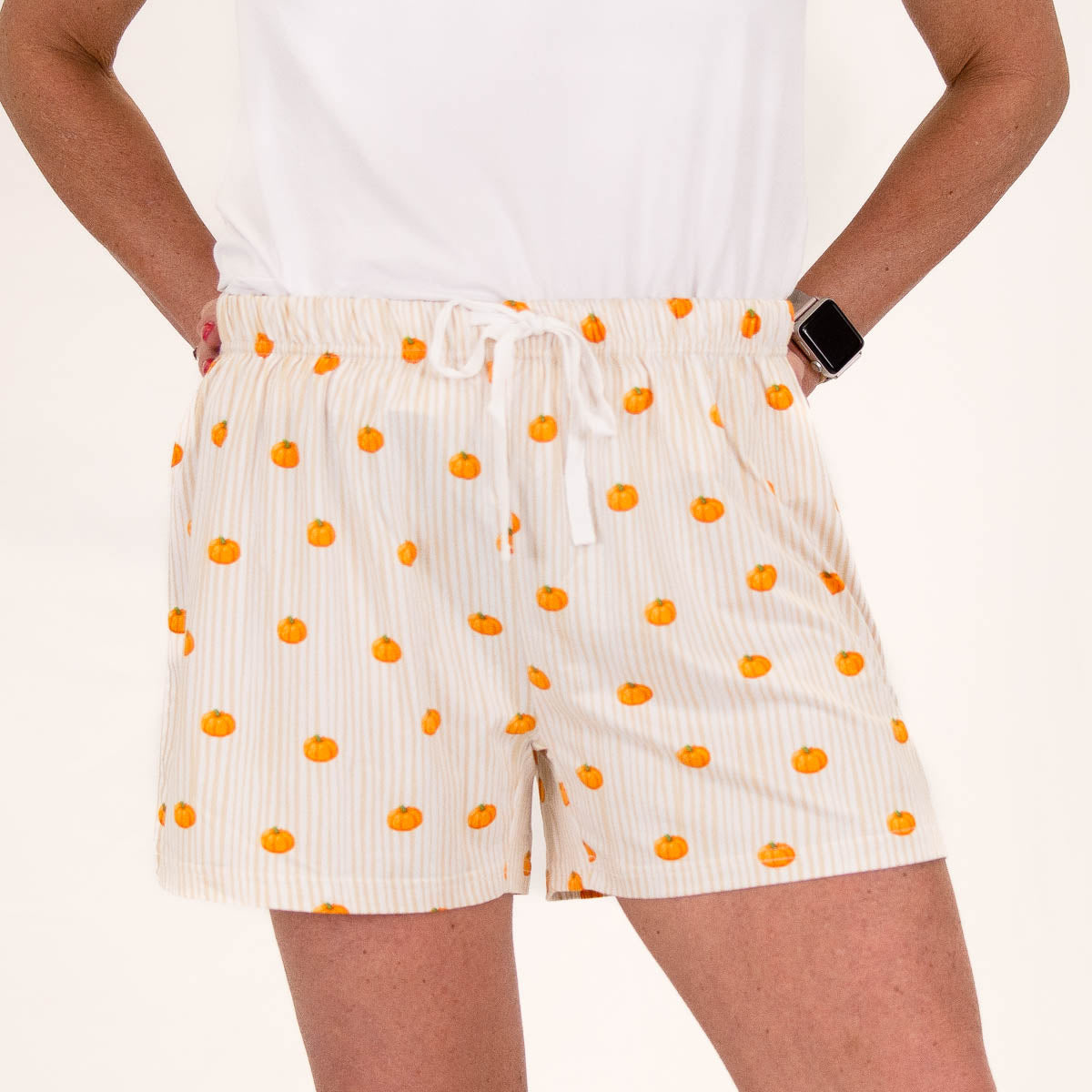 Hey There Pumpkin Pajama Shorts-K. Ellis Boutique