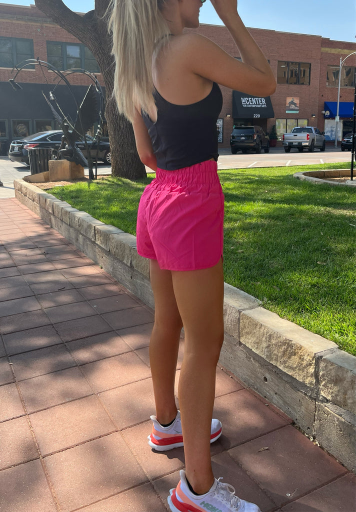 SouthernObsessionCo Hot Pink Running Shorts
