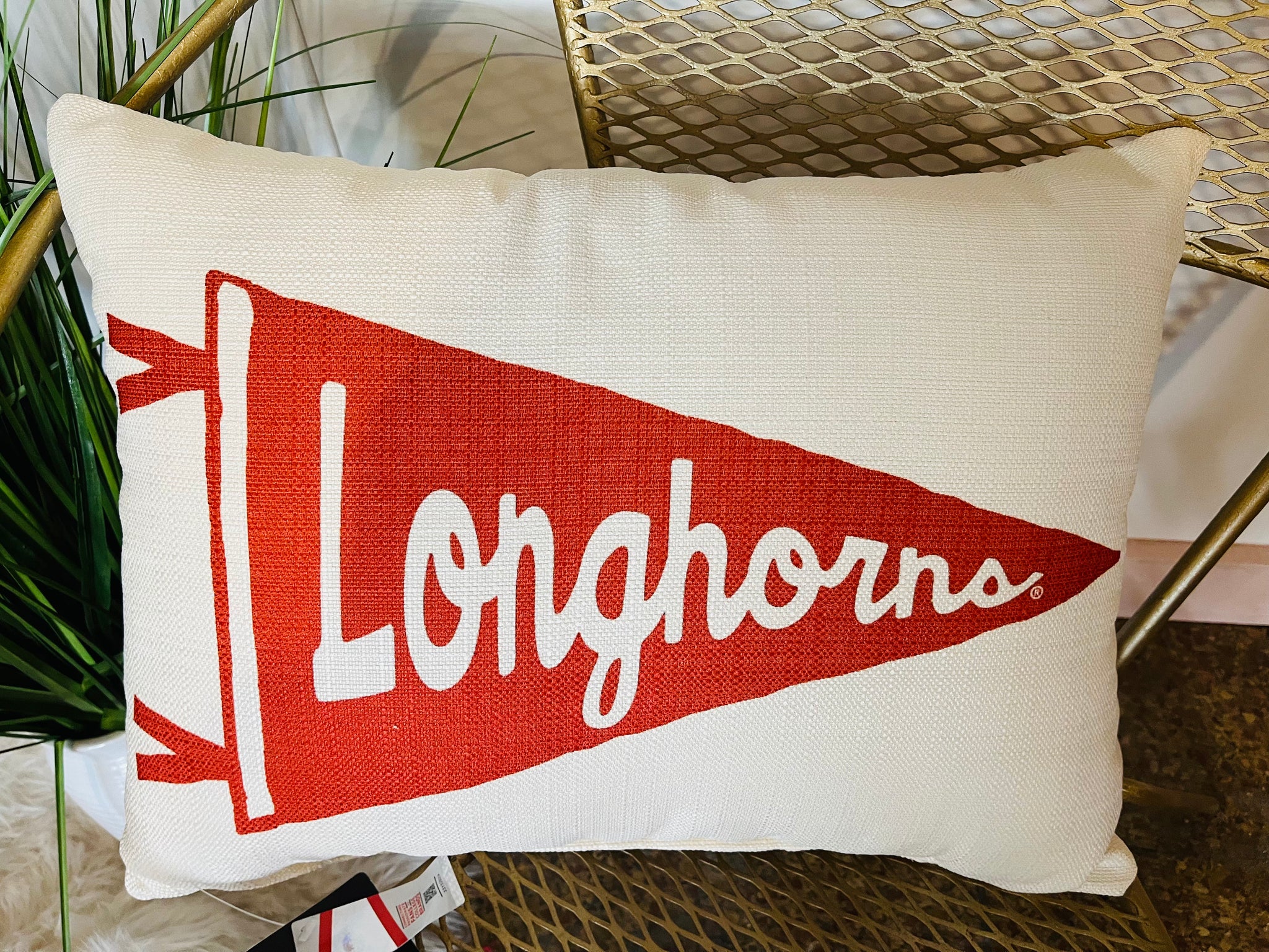 Little Birdie Longhorn Pillow-K. Ellis Boutique