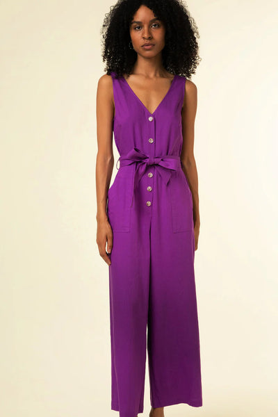 FRNCH | Purple Laurena Jumpsuit - Purple-K. Ellis Boutique